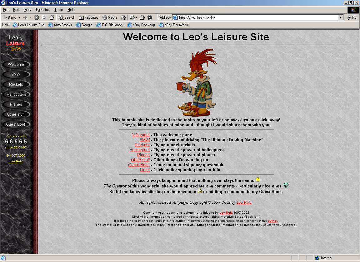 Screen shot from 13. June 2002